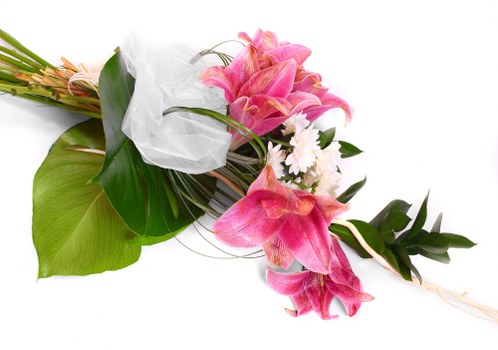 Fresh flowers being prepared for delivery in Richmond